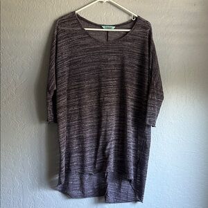 Simply Couture Heathered Purple/Gray Tunic
